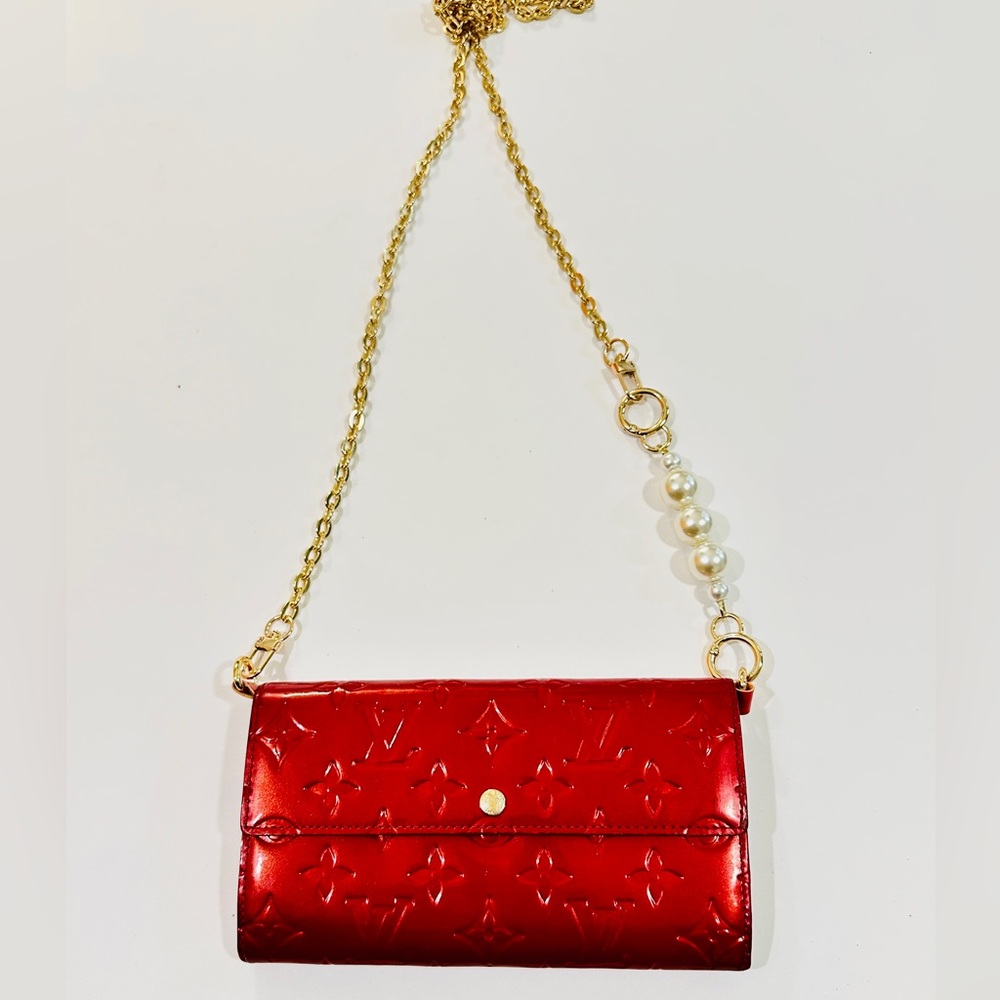 Louis vuitton patented leather monogram clutch wallet - Picture 16 of 16